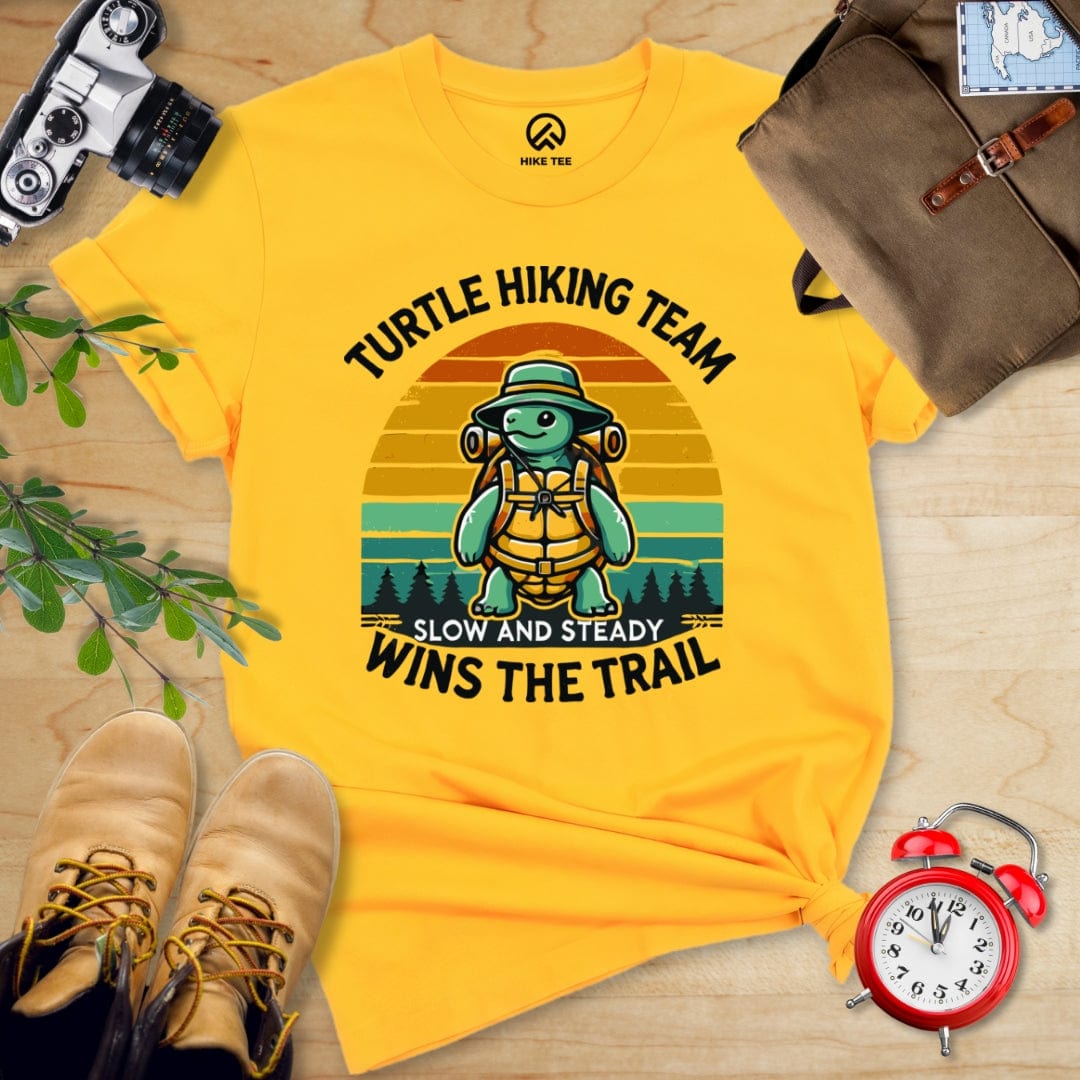 Hike Tee T-Shirt Gold / S Turtle Hiking Team Shirt