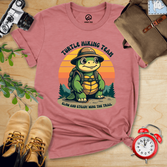 Hike Tee T-Shirt Heather Mauve / S Turtle Hiking Team Shirt