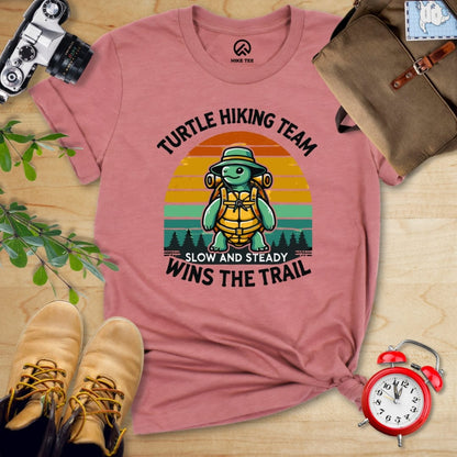 Hike Tee T-Shirt Heather Mauve / S Turtle Hiking Team Shirt