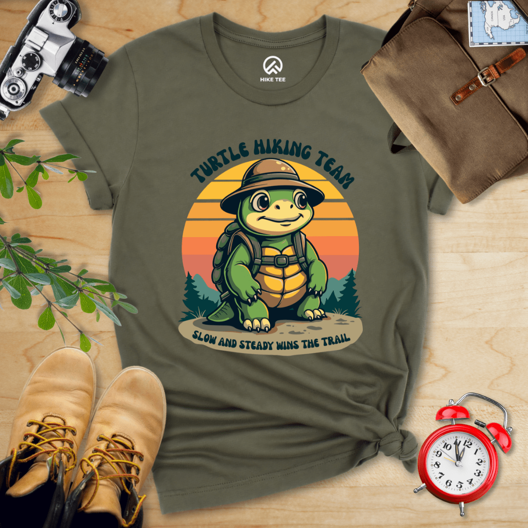 Hike Tee T-Shirt Military Green / S Turtle Hiking Team Shirt