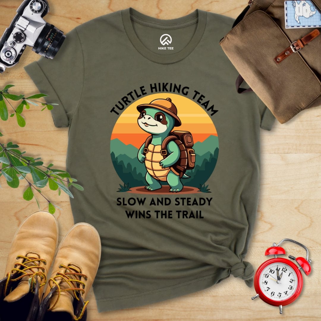 Hike Tee T-Shirt Military Green / S Turtle Hiking Team Shirt