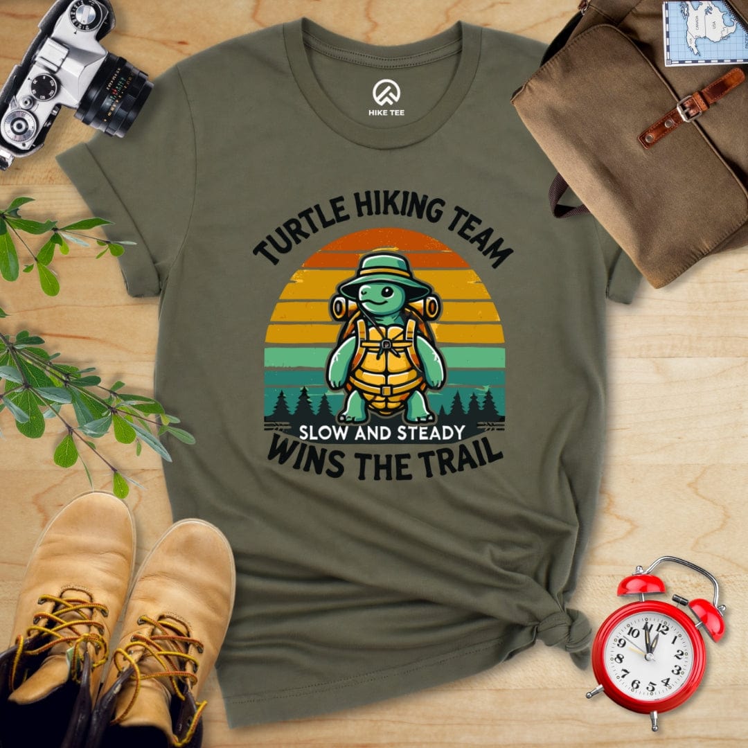 Hike Tee T-Shirt Military Green / S Turtle Hiking Team Shirt