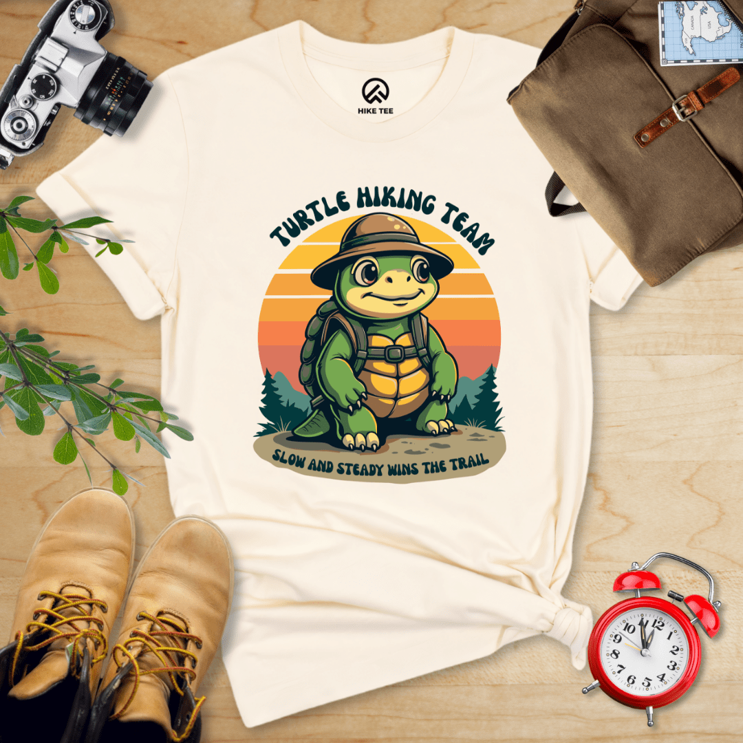 Hike Tee T-Shirt Natural / S Turtle Hiking Team Shirt