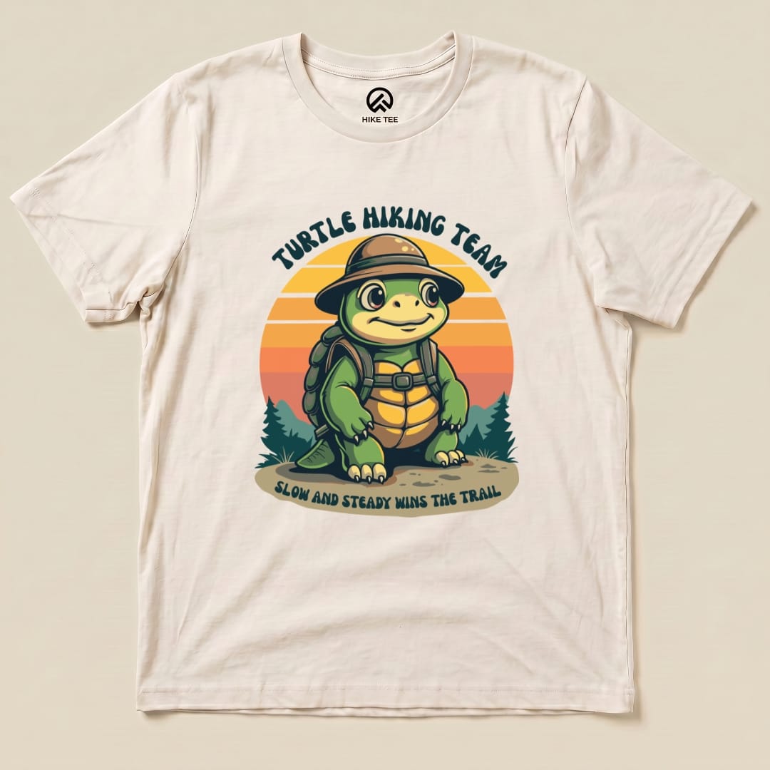 Turtle Hiking Team Shirt Hike Tee T-Shirt Natural / S
