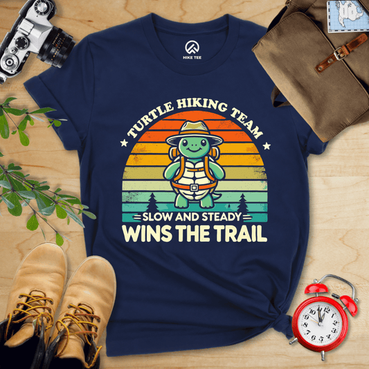 Hike Tee T-Shirt Navy / S Turtle Hiking Team Shirt