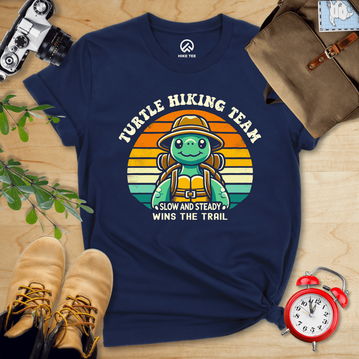 Hike Tee T-Shirt Navy / S Turtle Hiking Team Shirt