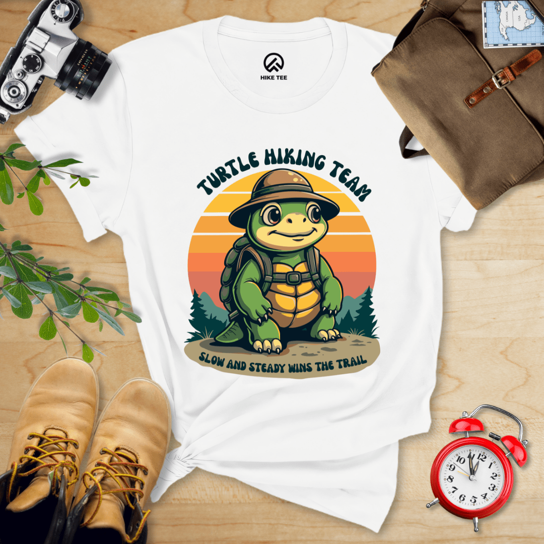 Hike Tee T-Shirt White / S Turtle Hiking Team Shirt