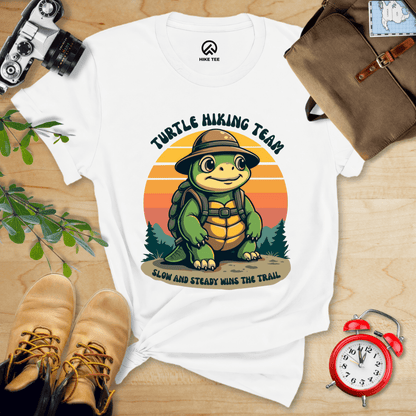 Hike Tee T-Shirt White / S Turtle Hiking Team Shirt