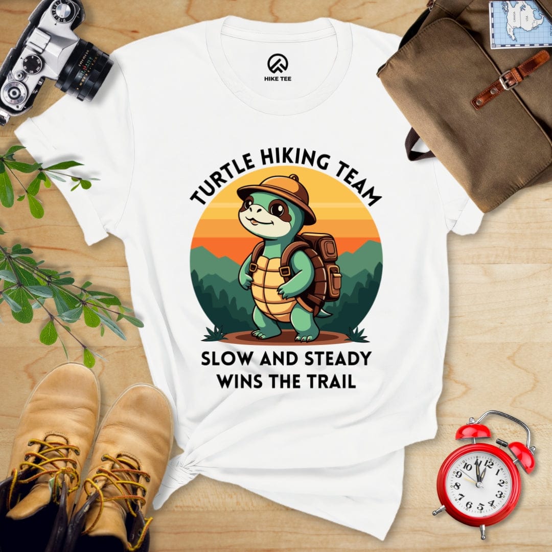 Hike Tee T-Shirt White / S Turtle Hiking Team Shirt