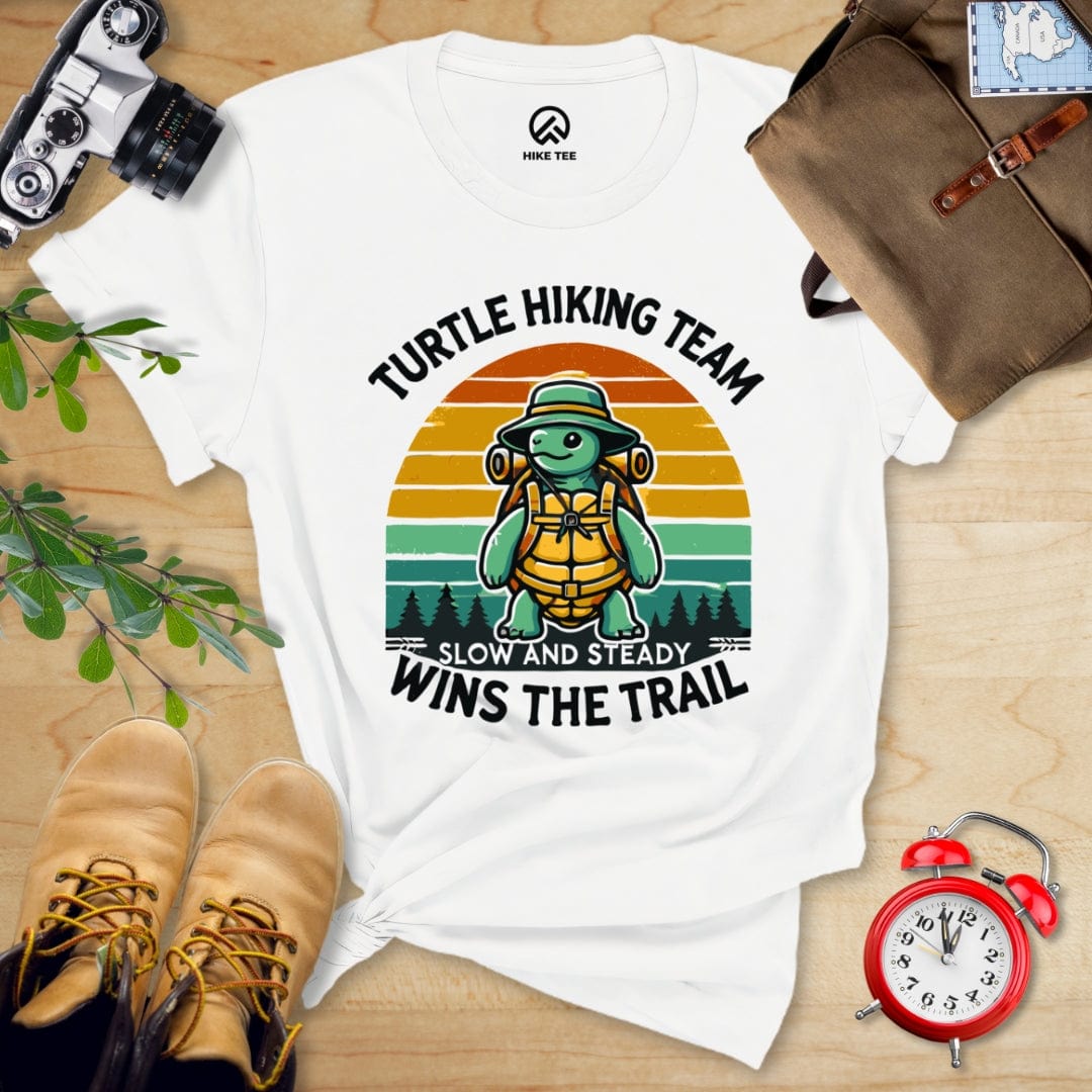 Hike Tee T-Shirt White / S Turtle Hiking Team Shirt