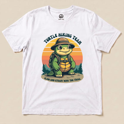Turtle Hiking Team Shirt Hike Tee T-Shirt White / S