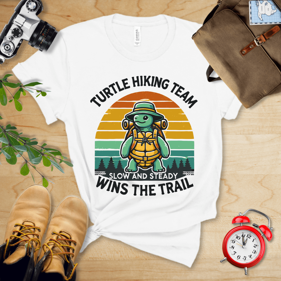 Hike Tee T-Shirt White / S Turtle Hiking Team Shirt