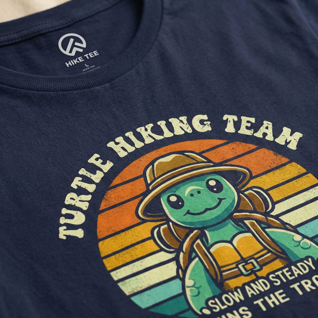 Hike Tee T-Shirt Turtle Hiking Team Steady Shirt