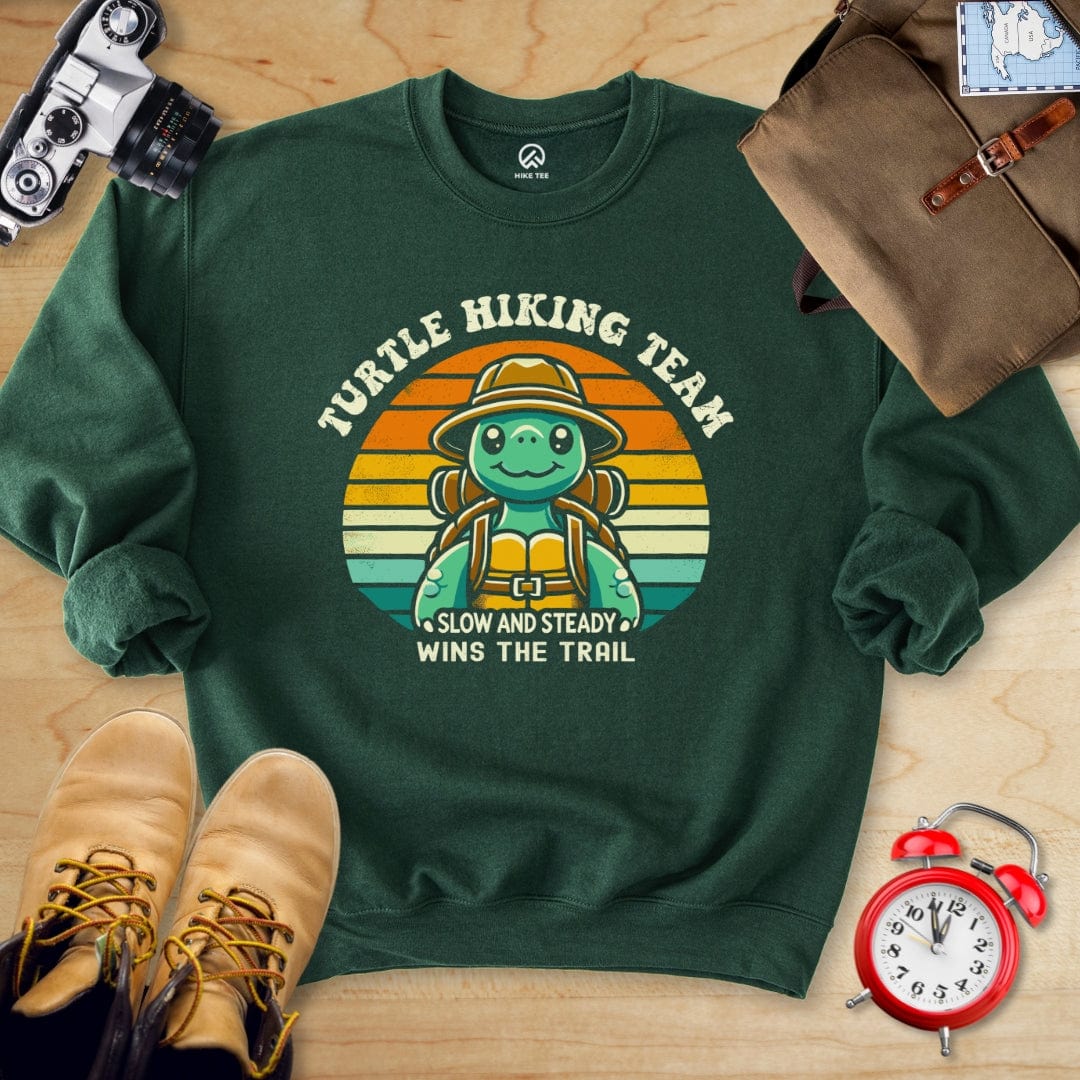 Hike Tee Sweatshirt Forest Green / S Turtle Hiking Team Sweatshirt