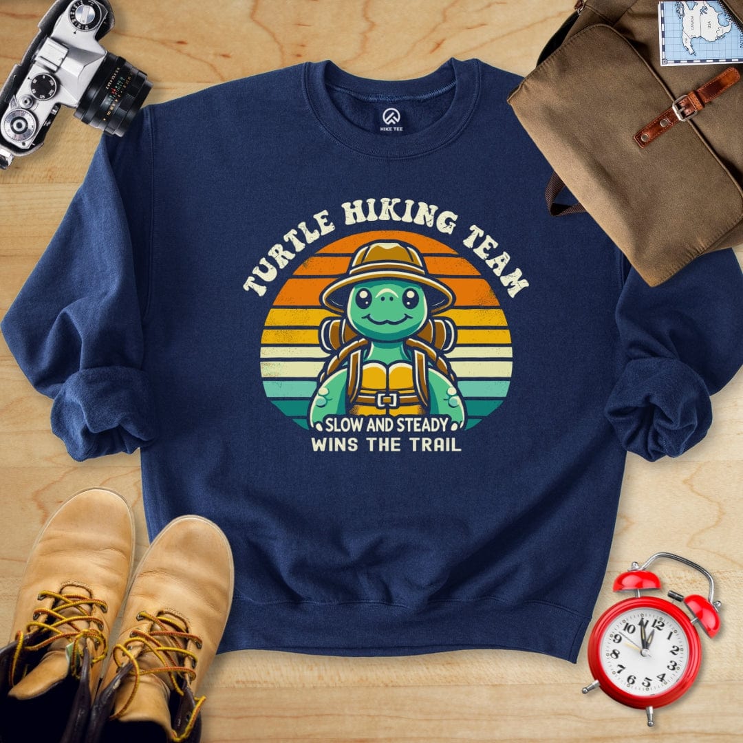 Hike Tee Sweatshirt Navy / S Turtle Hiking Team Sweatshirt
