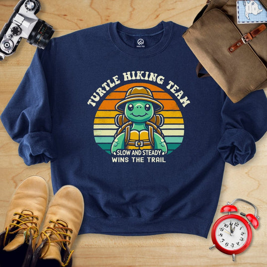 Hike Tee Sweatshirt Navy / S Turtle Hiking Team Sweatshirt