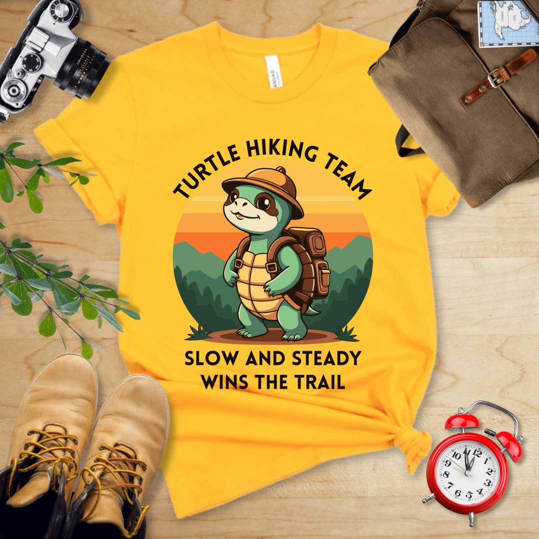 Hike Tee T-Shirt Gold / S Turtle Hiking Team