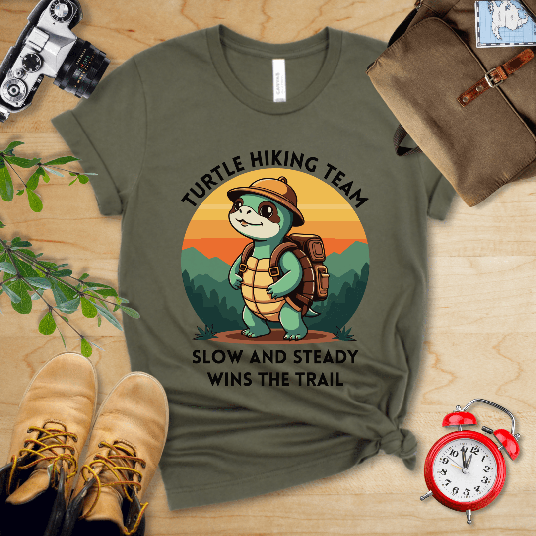 Hike Tee T-Shirt Military Green / S Turtle Hiking Team