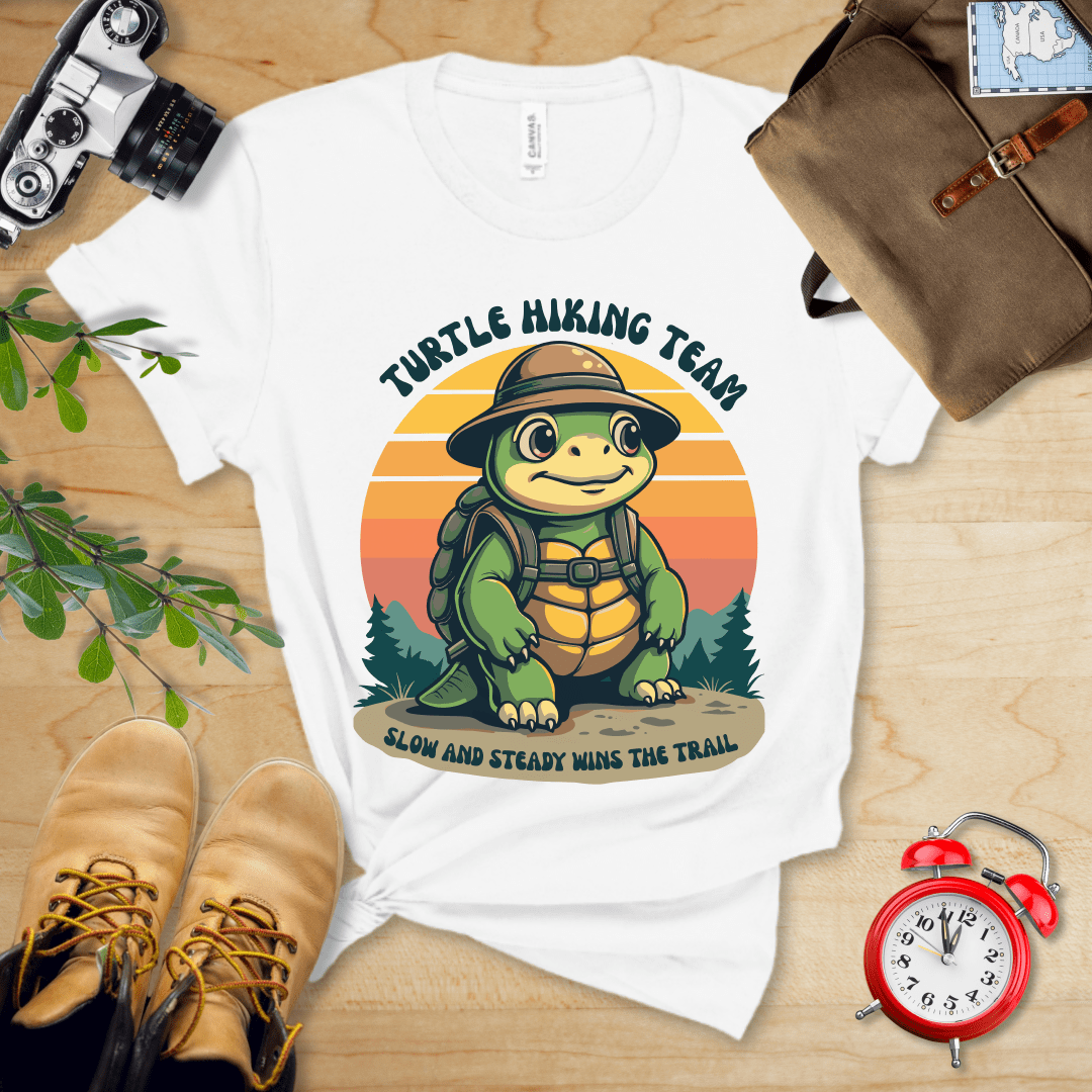 Hike Tee T-Shirt White / S Turtle Hiking Team