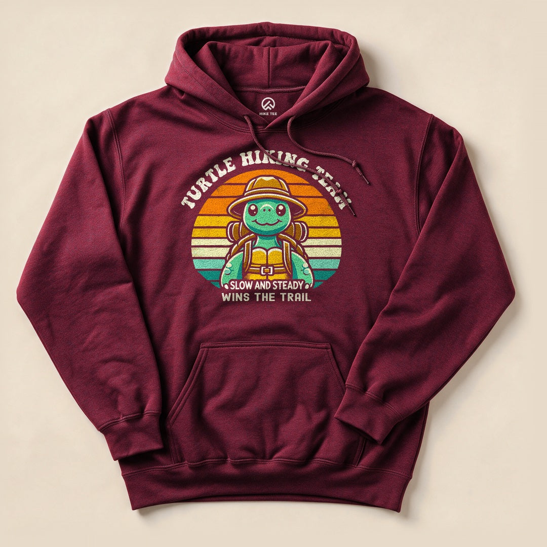Turtle Hiking Team Steady Hoodie - Maroon