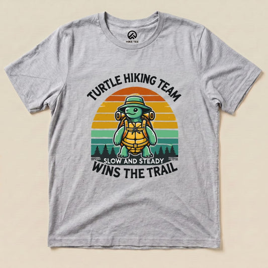 Turtle Wins the Trail Shirt Hike Tee T-Shirt Athletic Heather / S