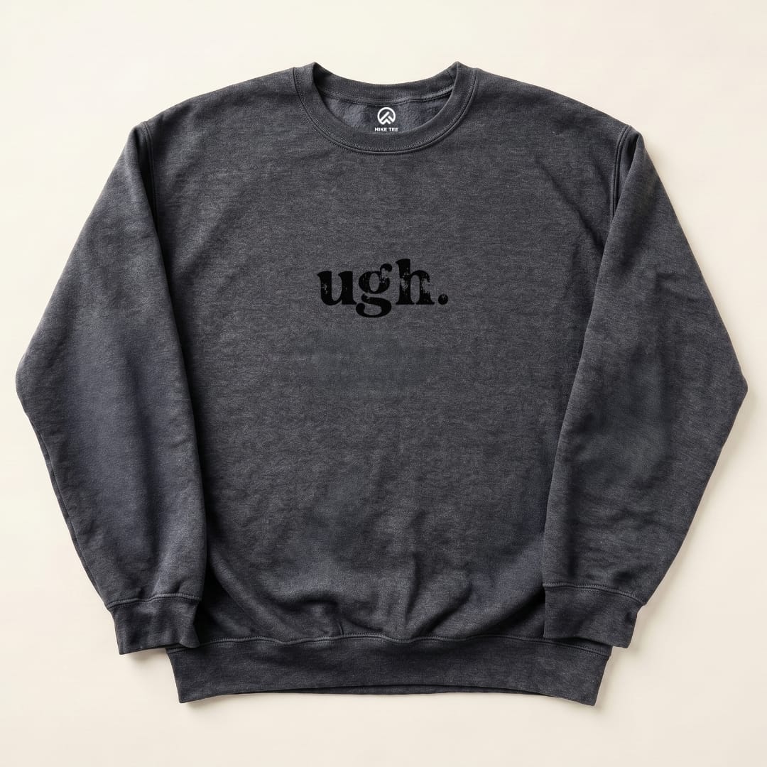 ugh Sweatshirt Hike Tee Sweatshirt Dark Heather / S