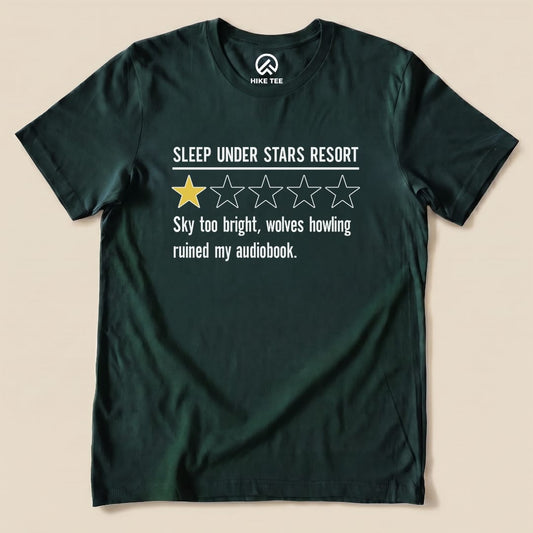 Under Stars Resort Review Shirt Hike Tee T-Shirt Forest / S