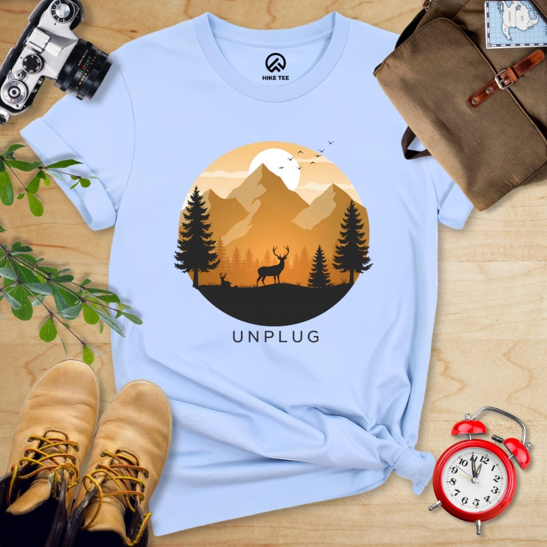 Hike Tee T-Shirt Baby Blue / S Unplag Shirt