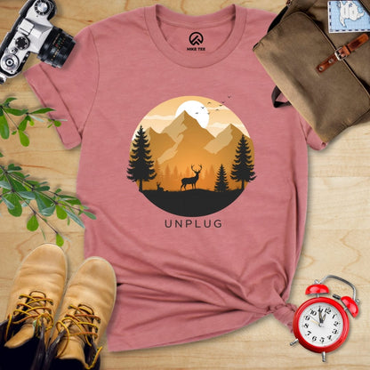 Hike Tee T-Shirt Heather Mauve / S Unplag Shirt