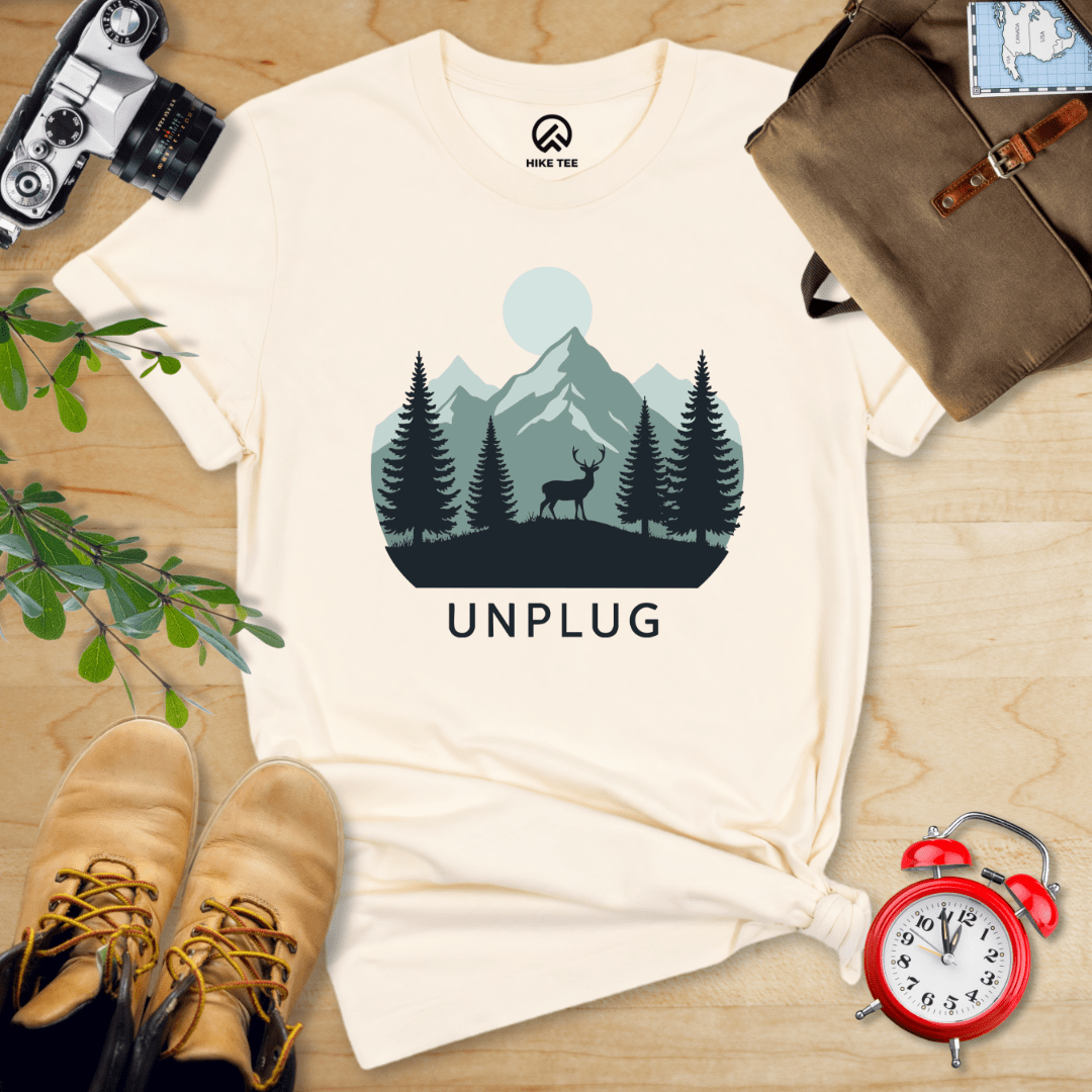 Hike Tee T-Shirt Natural / S Unplug Shirt