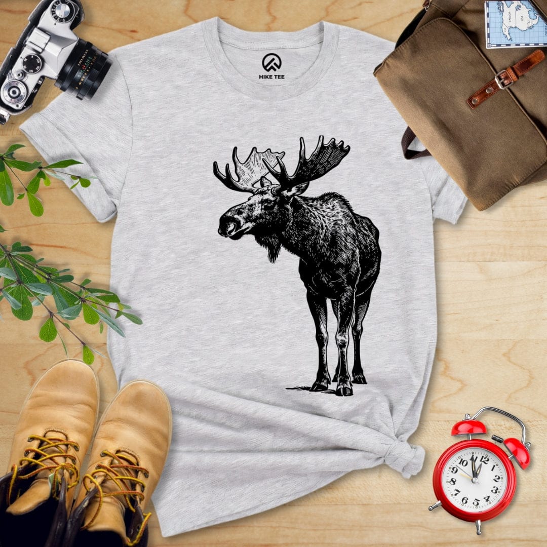 Hike Tee T-Shirt Athletic Heather / S Vintage Moose Shirt