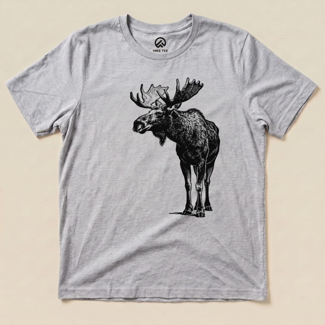 Hike Tee T-Shirt Athletic Heather / S Vintage Moose Shirt