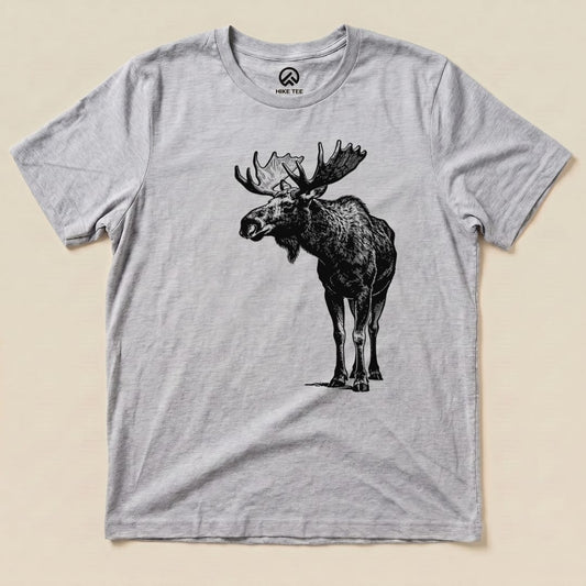 Hike Tee T-Shirt Athletic Heather / S Vintage Moose Shirt