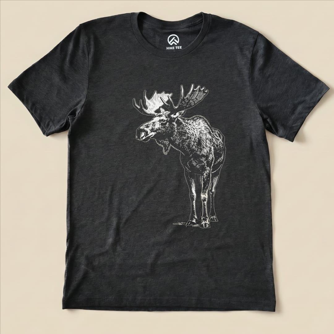Hike Tee T-Shirt Dark Grey Heather / S Vintage Moose Shirt