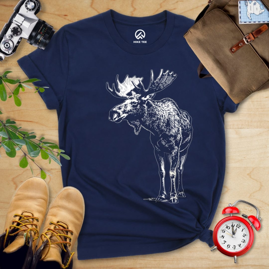 Hike Tee T-Shirt Navy / S Vintage Moose Shirt