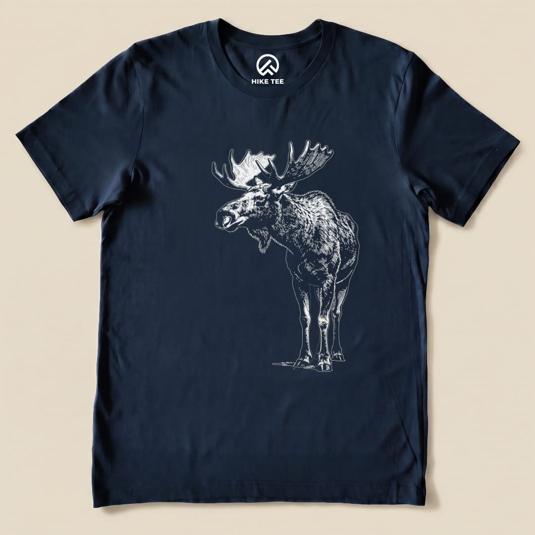 Hike Tee T-Shirt Navy / S Vintage Moose Shirt