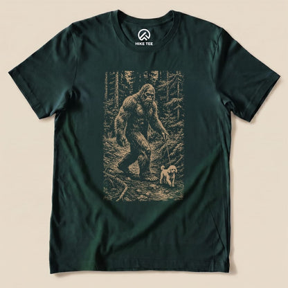 Walking the Dog Shirt Hike Tee T-Shirt Forest / S