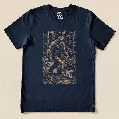 Walking the Dog Shirt Hike Tee T-Shirt Navy / S