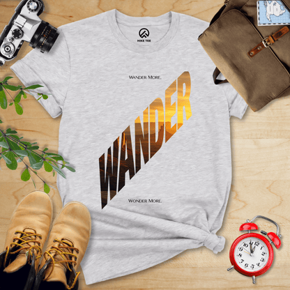 Hike Tee T-Shirt Athletic Heather / S Wander More Shirt