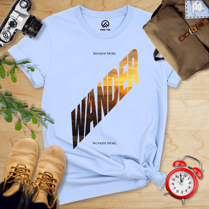 Hike Tee T-Shirt Baby Blue / S Wander More Shirt