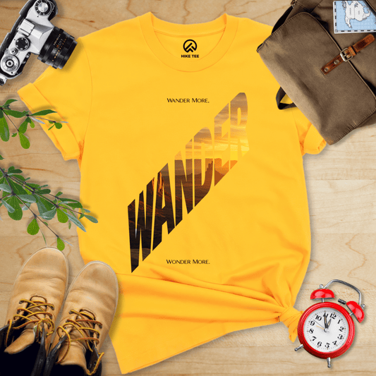Hike Tee T-Shirt Gold / S Wander More Shirt