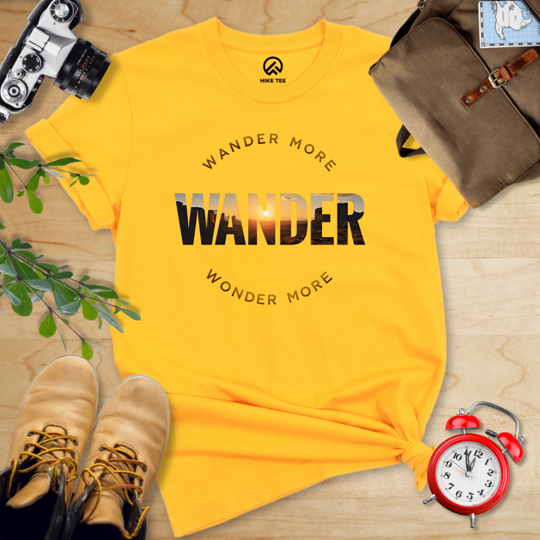 Hike Tee T-Shirt Gold / S Wander More Shirt