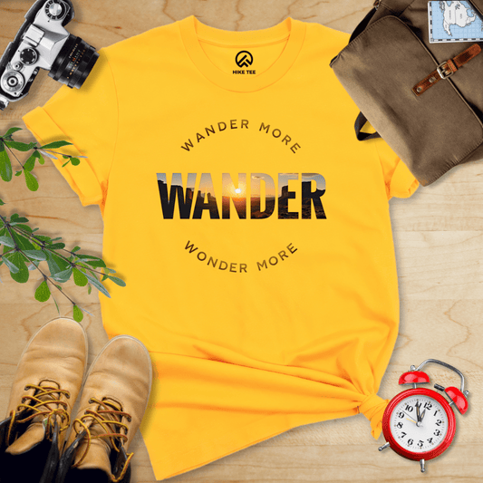 Hike Tee T-Shirt Gold / S Wander More Shirt