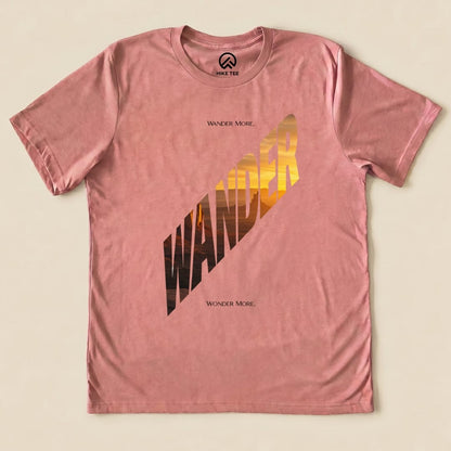 Wander More Shirt Hike Tee T-Shirt Heather Mauve / S