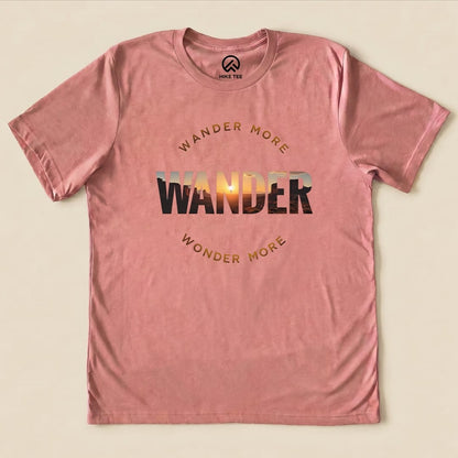 Wander More Shirt Hike Tee T-Shirt Heather Mauve / S