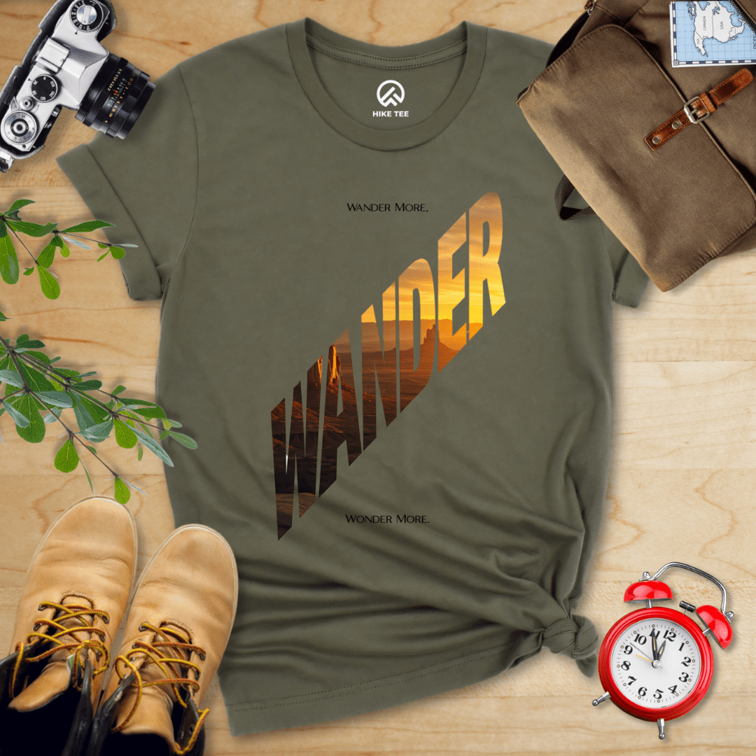 Hike Tee T-Shirt Military Green / S Wander More Shirt