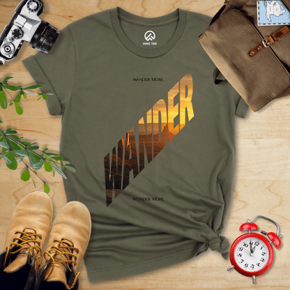 Hike Tee T-Shirt Military Green / S Wander More Shirt