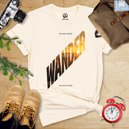 Hike Tee T-Shirt Natural / S Wander More Shirt