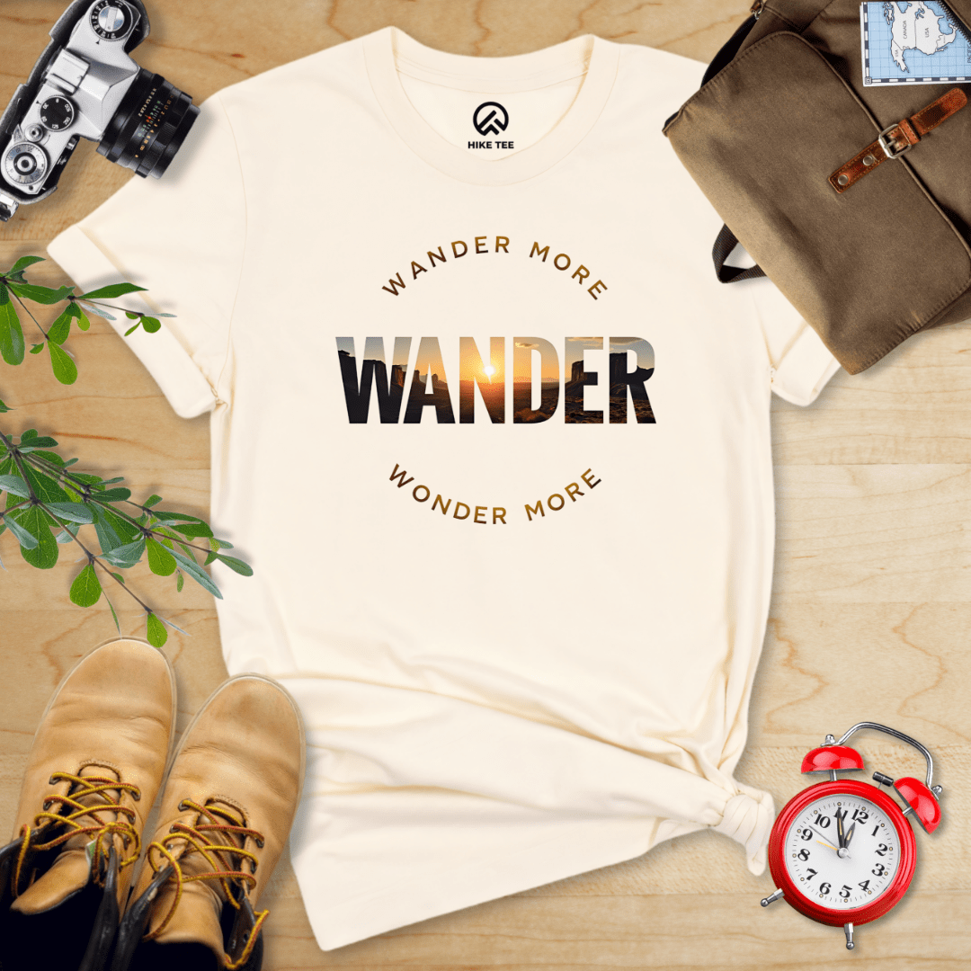 Hike Tee T-Shirt Natural / S Wander More Shirt