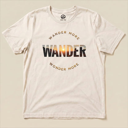 Wander More Shirt Hike Tee T-Shirt Natural / S